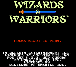 Wizards & Warriors (USA) (Rev 1)